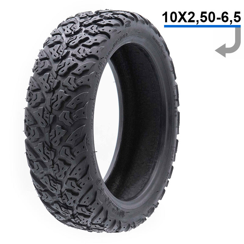 Tubeless däck 10x2.5-6.5”